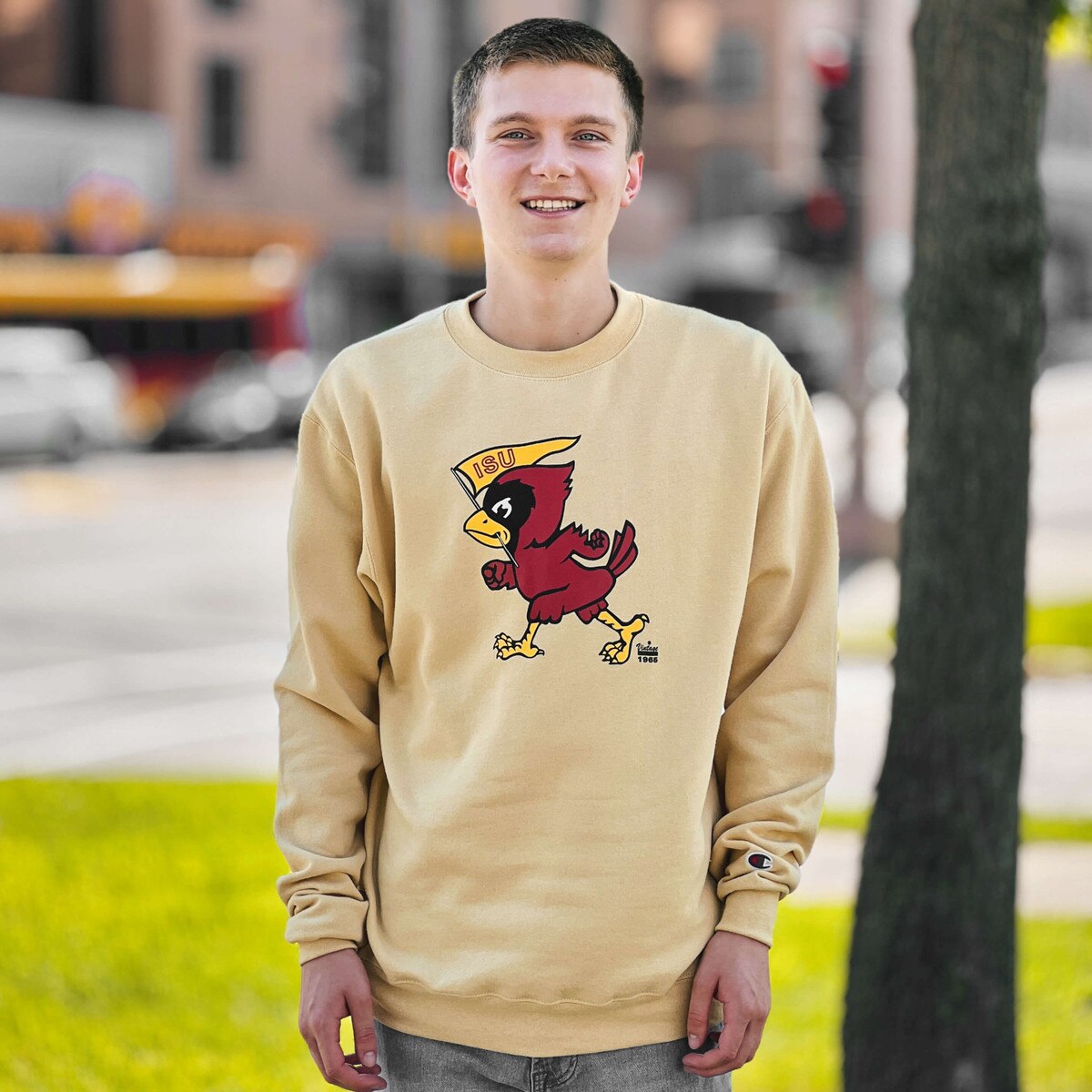 Champion® Pennant Cy Gold Crewneck